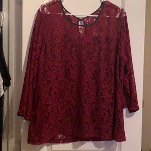 Maroon blouse size 22/24W